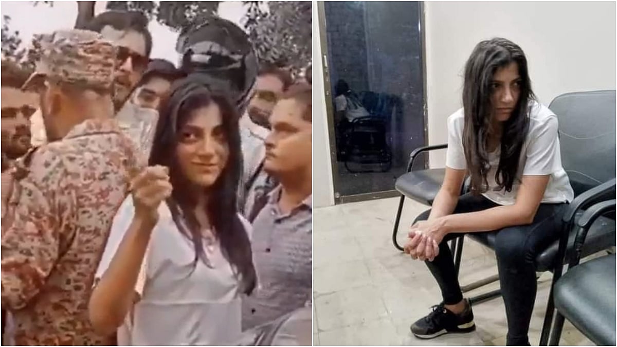 X/@Zaintareen_/@AsawerAli72 : Screengrab of Natasha Iqbal (L) from the viral video | 